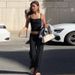 Women's European American Style off Shoulder Camisole Top High Waisted Straight Leg Pants Two Piece Set Summer New 2026_ecoleips.com
