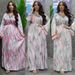 Women’s Clothing Printed Diamond Muslim Robe New Arabic Sweet Skirt_ecoleips.com