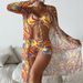 Women's Clothing Mesh Blouse Fashionable Sexy Leg Length Pants Three Piece Women's Swimsuit_ecoleips.com