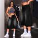 Retro High-Waisted Wide-Leg Denim Capri Pants – Vintage Washed Stretch-Free Jeans For Women (Black & Blue, Sizes 26-31)_ecoleips.com