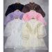 Women's Clothing Style Women's Elegant Luxurious High Neck Ruffled Blouse Beaded Lantern Sleeved Top For Formal & Casual_ecoleips.com