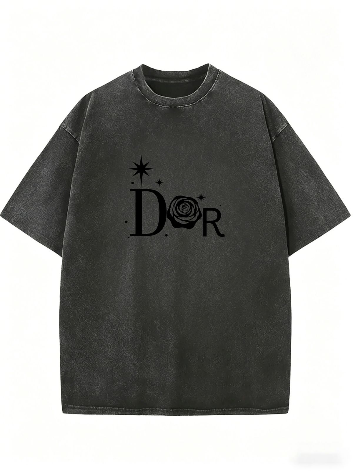 Retro Wash Relaxed Fit Tee, Women's Casual Short Sleeve T-Shirt For Vacation, Travel And Weekend Outfits_ecoleips.com
