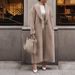 Women's Clothing Warm Plush Women's Coat Female Lapel Long Sleeved Jacket Autumn Winter Outerwear For Formal & Casual For Women_ecoleips.com