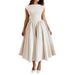 Women's Elegant Slim Fit Sleeveless Backless Dress American Style Spring New Arrivals_ecoleips.com