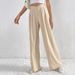 Voya 2026 Spring/Summer New Women's European And American Women's Clothing Commuting Style Pleated Casual Loose Long Pants_ecoleips.com