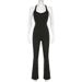 Women's Clothing Hot Girl Street Fashion Slim Solid Color Flared Pants Sexy Suspenders Jumpsuit Trousers_ecoleips.com