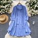 Women's Clothing Shirt For Women With Diamond And Beading Single-breasted Bat Sleeves Loose And Flesh-covering Mid-length Top_ecoleips.com