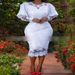 Hot Selling Women's Spring And Autumn High Waisted Lace White Street Style Midi Skirt Evening Gown_ecoleips.com
