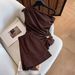 Women's Clothing Elegant Off-Shoulder Pleated Shorts Suit For Women American Style Spring Summer_ecoleips.com