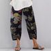 Women's Clothing Retro Print Loose Fit Casual Pants For Women Elastic Waist Regular Fit Spring/Autumn Summer Polyester Wish_ecoleips.com