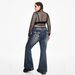 High Waisted Flared Jeans for Women Punk Style Sexy Skull Embroidery plus Size Denim Jeans Factory Direct in Stock_ecoleips.com