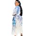 Women's Clothing Miyaki Dress Miyaki Pleated Temperament Fashion Print Long Sleeved Top + Pleated Skirt Two Piece Set_ecoleips.com
