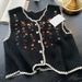 Pastoral Style Summer Autumn Women Vest Embroidery Vintage Knitted Crochet Flower Vest Female Hollow Out Jumpers Waistcoat Top_ecoleips.com