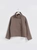 Women's Elegant Stand Collar Button Long Sleeve Woolen Coat Autumn/Winter New Clothing_ecoleips.com