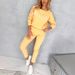 Women’s Clothing autumn new printed two piece long sleeved tops and trousers_ecoleips.com