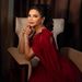 Elegant One-Shoulder Red Evening Gown Floor-Length Sophisticated Dress for Parties And Galas Women's Clothing_ecoleips.com