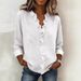 Spring Women's Clothing Ruffled Long Sleeved Cotton Shirt American Style Casual Fit Top For Ladies_ecoleips.com