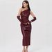One Shoulder Strapless Leather Dress For Women Pleated Slim Fit Mini Dress With Side Slit Fashion_ecoleips.com