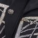Fashion New Style Heavy Beading Diamond Waist Slimming High end Quality Women's Suit Jacket Tops_ecoleips.com