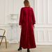 Ba717 Dark Red Velvet Maxi Dress: Floral And Rhinestone Velvet Dress_ecoleips.com