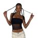 Women's Solid Color Pullover Sleeveless Mesh Crop Top Casual European American Style Summer New Arrival 2024_ecoleips.com