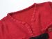 Women's French-Inspired Knitted Dress - Slimming High Waist With Diamond Buttons & Bow Tie (Red, Autumn/Winter Collection)_ecoleips.com
