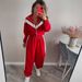 Voya Women's Retro Track Suit Set – Beige & Brown Color Block Zip-Up Jacket + Loose Joggers, Streetwear Style, Casual Oversized Fit, EU Fashion_ecoleips.com