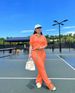 Women's Casual Knitted Wide-Leg Pants Suit Spring/Autumn Regular Fit Polyester Comfortable Two-Piece Set_ecoleips.com