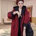 girl 2025 Autumn Winter Fashion Casual Thickened Warm Reversible Jacket Elegant Loose Slimming Hooded Cotton Coat_ecoleips.com