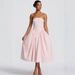 Women's Strapless In European And American Style, Unique Design With Cross-back Straps, Slim Fit, Waist-cinching,_ecoleips.com