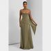 Elegant Back Tie Strapless Bodycon Dress, Sophisticated A-Line Long Evening Gown For Weddings, Parties, And Formal Events_ecoleips.com