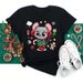 European And American Cross-border Foreign Trade Wholesale Clothing Christmas-themed Round-neck Plus-size Short-sleeve_ecoleips.com