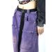 Vintage Purple Jeans For Men & Women - Relaxed Straight Leg Baggy Denim Pants, High Waist Wide Leg Trousers For Spring/Fall_ecoleips.com