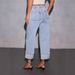 2026 New Elastic Long Pants Washed High-Waisted Fashionable Casual Trendy Versatile Wide-Leg Jeans For Women_ecoleips.com