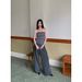 Sheer Slim Fit Tube Top Casual Lace Wide-Leg Pants Set_ecoleips.com