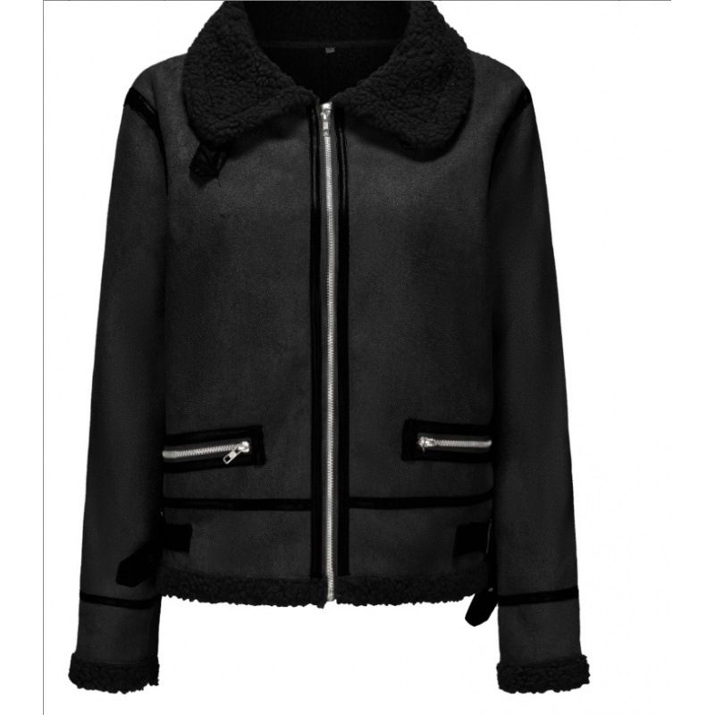 Winter New Women's Clothing Short Sheepskin Fur Integrated Leather Jacket Women's Fur Thick Coat_ecoleips.com
