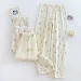 New Cotton Simple Comfortable Loose Home Pajamas Pants For Women Multicolored Flower With Side Pockets Cute Sleepwear Pants_ecoleips.com
