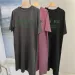 Loose Letters Simple Printed Short-sleeved Women's Comfortable Casual Dress_ecoleips.com