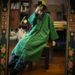 girl Original Artistic Retro Light Ethnic Style Loose Linen Cotton Robe 1613 Green Directly Supplied From The Source Factory_ecoleips.com