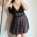 Aria Basics Aria Basics Cross-border European And American Plus-size Sexy Lace Mesh Deep V Camisole Nightdress 2081_ecoleips.com
