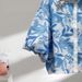 Women's Clothing Printed High Waist Shirt For Women Slim Fit Versatile Top_ecoleips.com