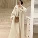 Women's Oversized Wool Coat With Princess Sleeves – Elegant Longline Winter Coat In Red, Beige, Camel, Grey & Black (S-3XL)_ecoleips.com