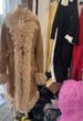 Suede & Faux Fur Trim Long Coat – Elegant Winter Outerwear For Women (S/M/L, Oversized Lapel & Flared Sleeves)_ecoleips.com