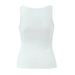 Aria Basics Aria Basics 25 Summer New Women's European And American Style Simple Slim Fit Round Neck Single-Breasted Sleeveless Vest With Small_ecoleips.com