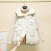 Women's fashion Warm jacket cotton vest slimming coat hooded vest padded jacket_ecoleips.com