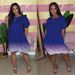 2024 European And American Cross-border New Product, Oversized Women's Clothing, New Casual Gradient Dress_ecoleips.com