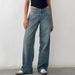 Women's Straight Leg Stretch Denim Jeans - High Waist Comfort Fit, Classic Washed Colors, All-Day Wear For Work & Casual_ecoleips.com