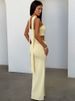 Mozision Halter Neck Strapless Sexy Maxi Dress Women Summer Elegant Off-shoulder Ruched Cutout Bodycon Party Long Dresses_ecoleips.com