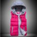 Colorblock Hooded Puffer Vest For Women – Lightweight Quilted Reversible Gilet In Candy Colors_ecoleips.com