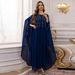 ng2510292 Ng2510292 Ng2510292 AB448 Middle East Best-selling Rhinestone Beaded Robe Muslim Shawl With Attached Sleeves Cape Set Batwing Sleeve Dress_ecoleips.com
